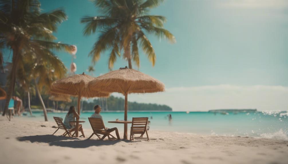 beachside relaxation with coffee