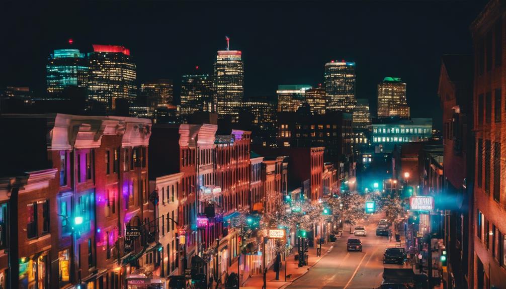 boston s vibrant nighttime scene
