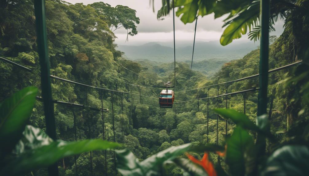 costa rica rainforest tram