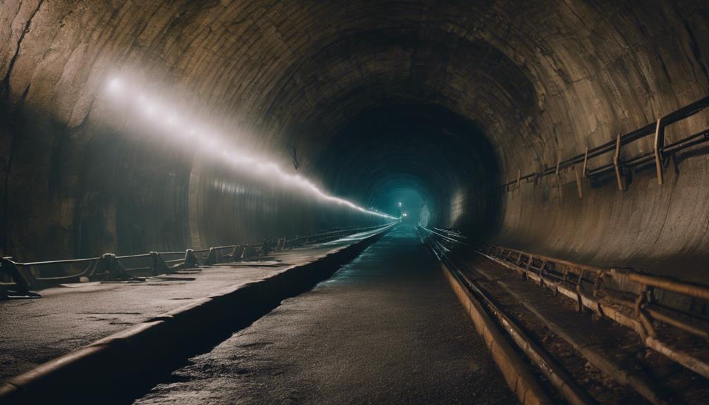 exploring hidden tunnels underground