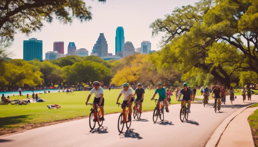 exploring zilker park by bike