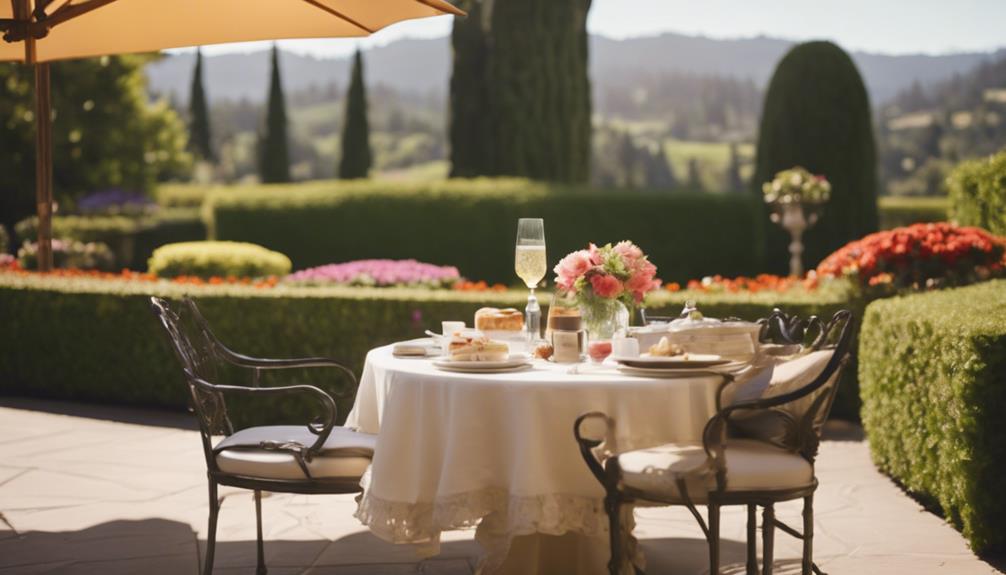 garden breakfasts in style