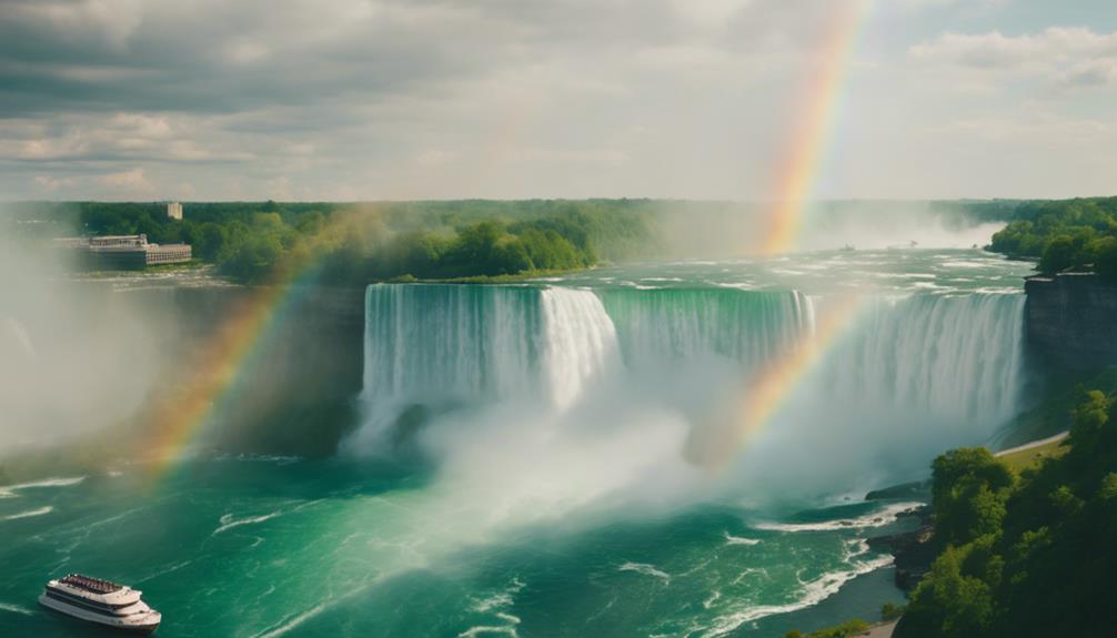 majestic cascading waters flow