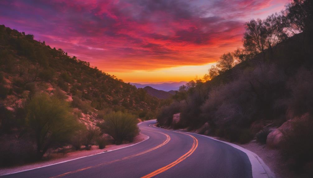 scenic mountain road journey