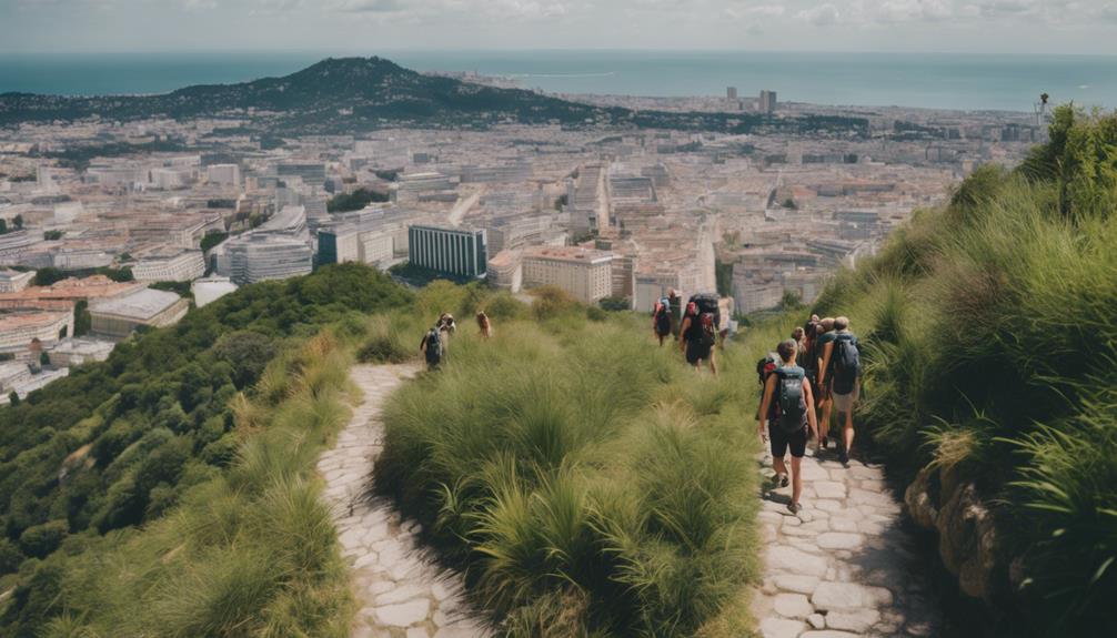 scenic nature trail climb