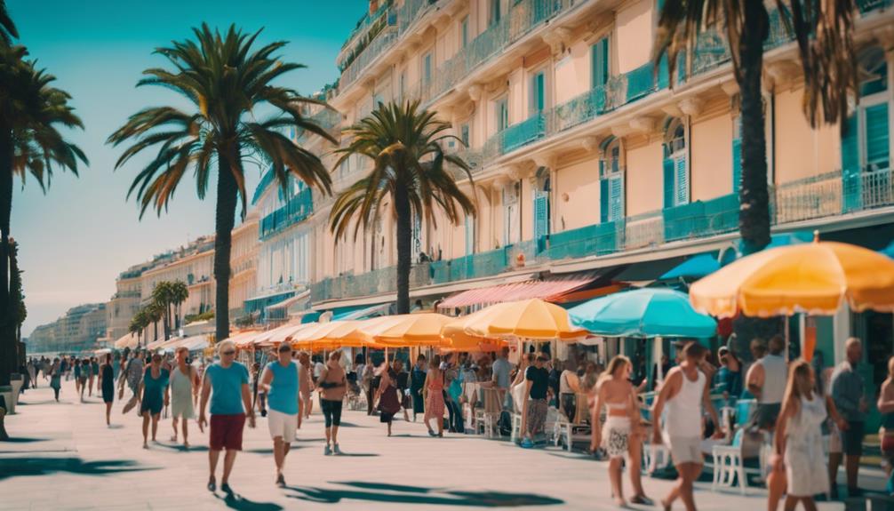 strolling along nice s promenade