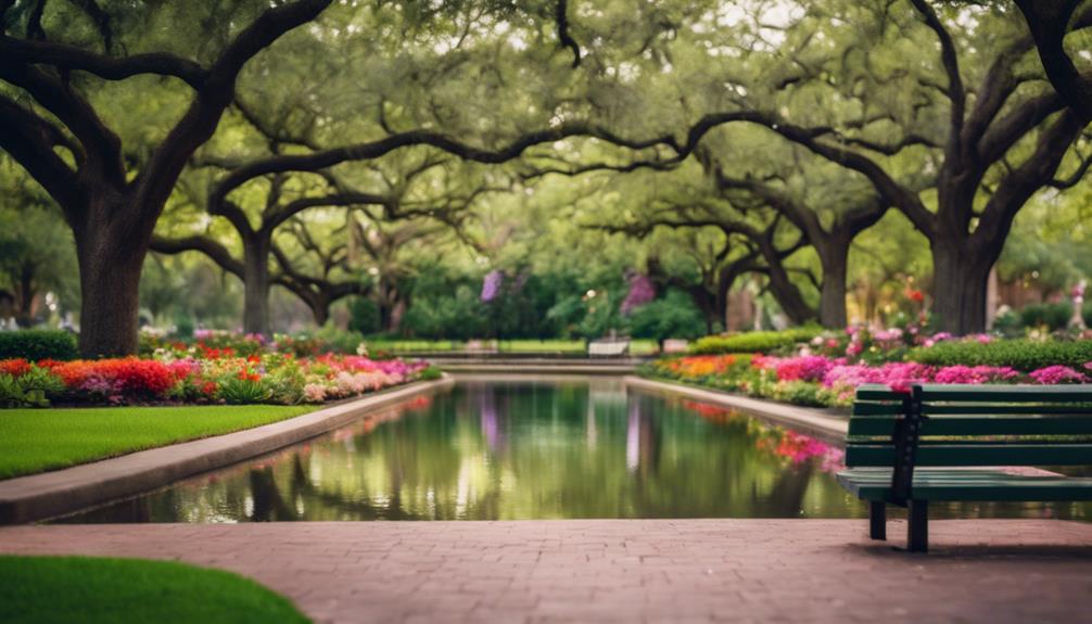 tranquil nature park setting