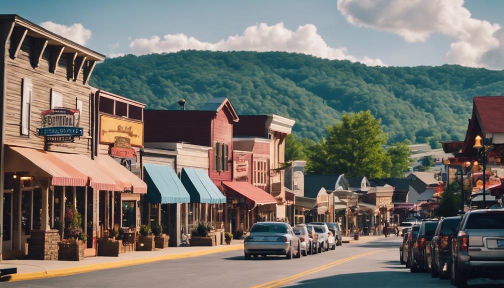 vibrant shopping and dining