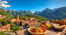 mountainous landscapes historic towns