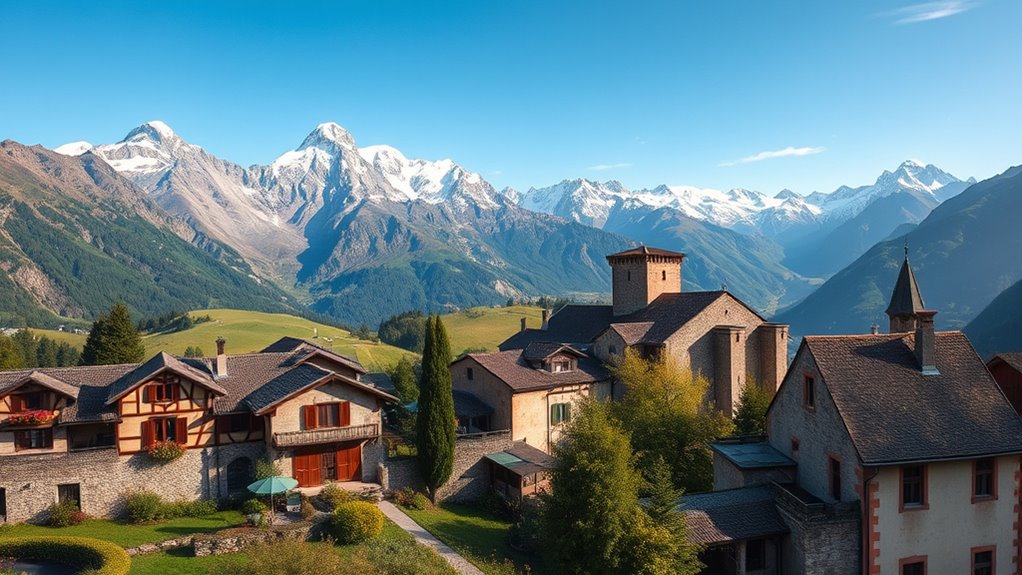 picturesque mountain village life
