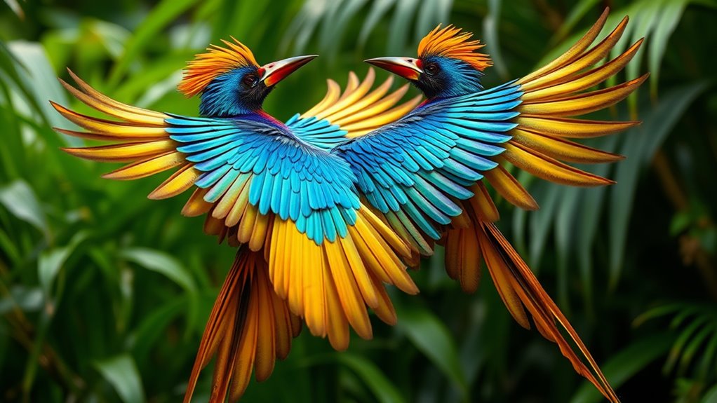8k bird of paradise dances