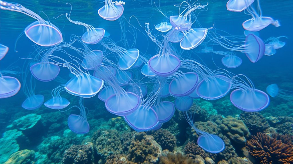 bioluminescent stingless symbiotic adaptations