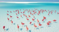 flamingos thrive in alkaline lagoons