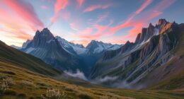 kyrgyzstan celestial mountain formation