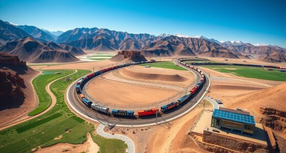 modern rail links reshape central asia