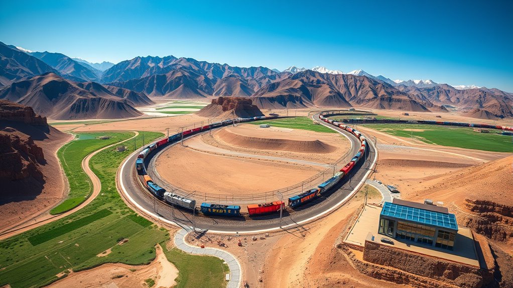 modern rail links reshape central asia