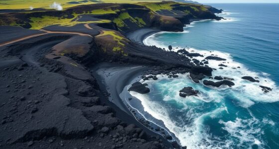 montserrat s volcanic black sands