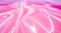 pink lake s bubble gum color