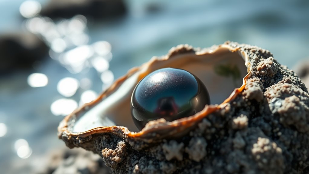 rare tahitian pearl formation