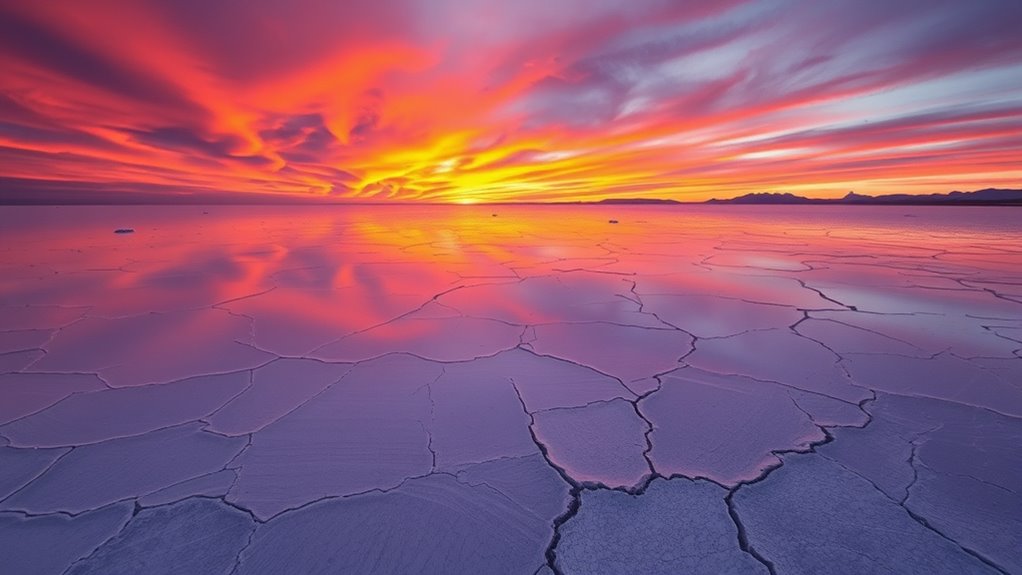 salt flats mineral crystallization