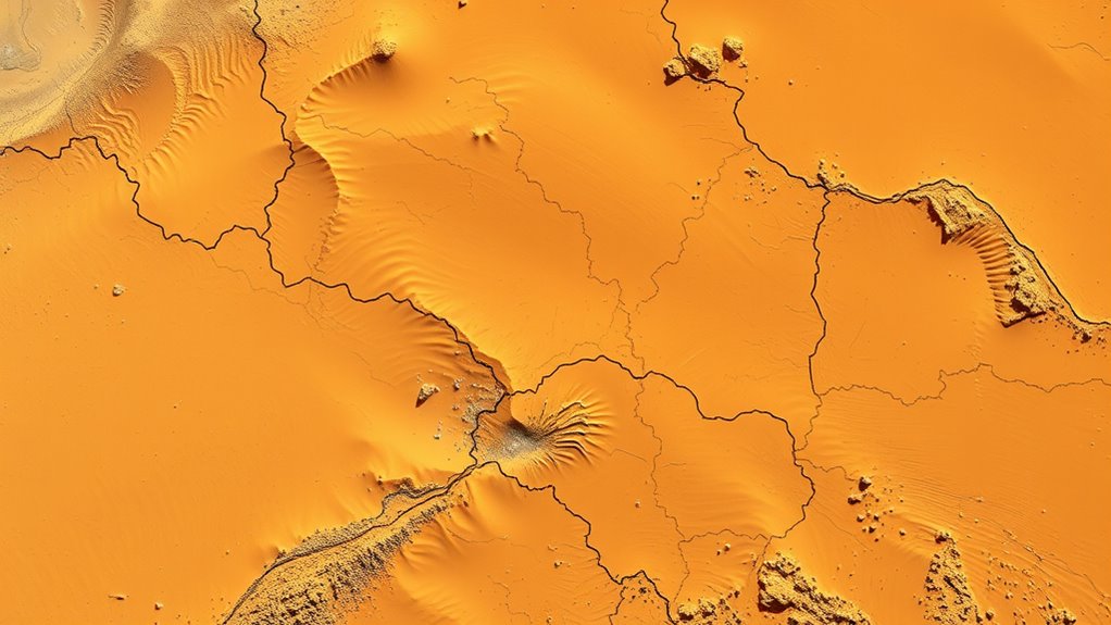 satellite mapping of trade routes