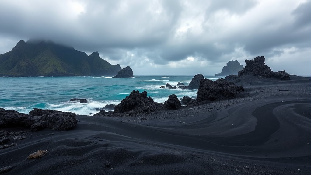 volcanic beaches reshape montserrat