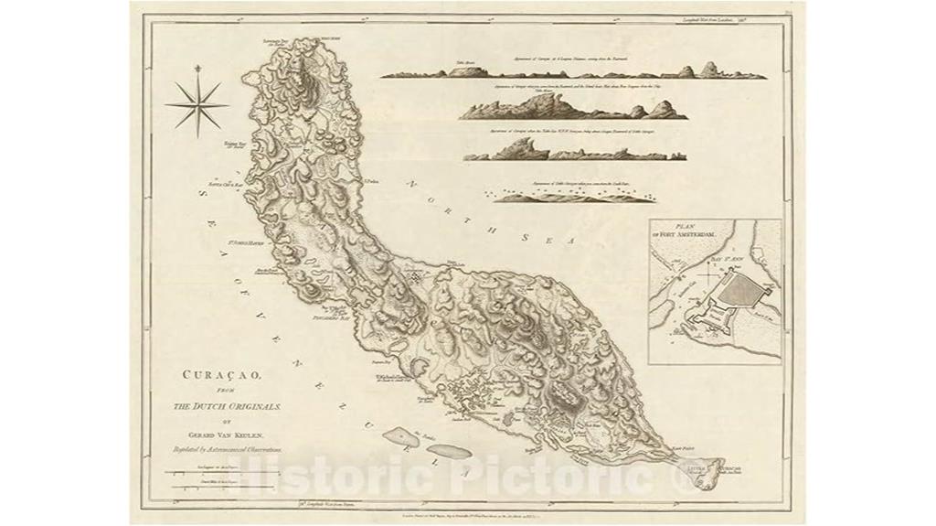 1775 curacao regional map
