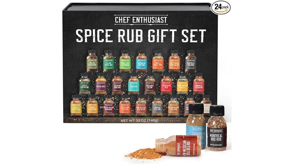 24 gourmet bbq spice rubs