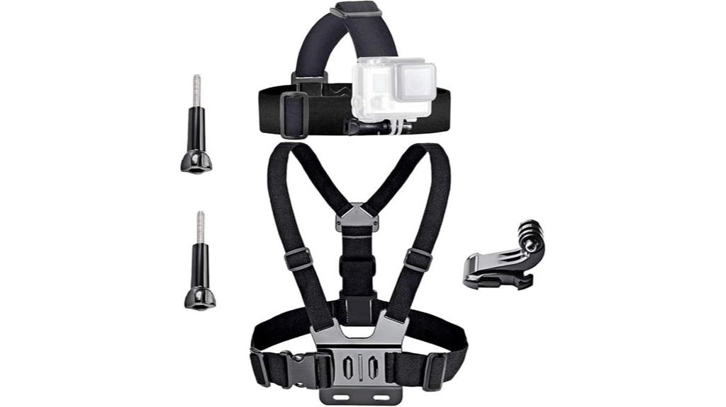 action camera head chest mount