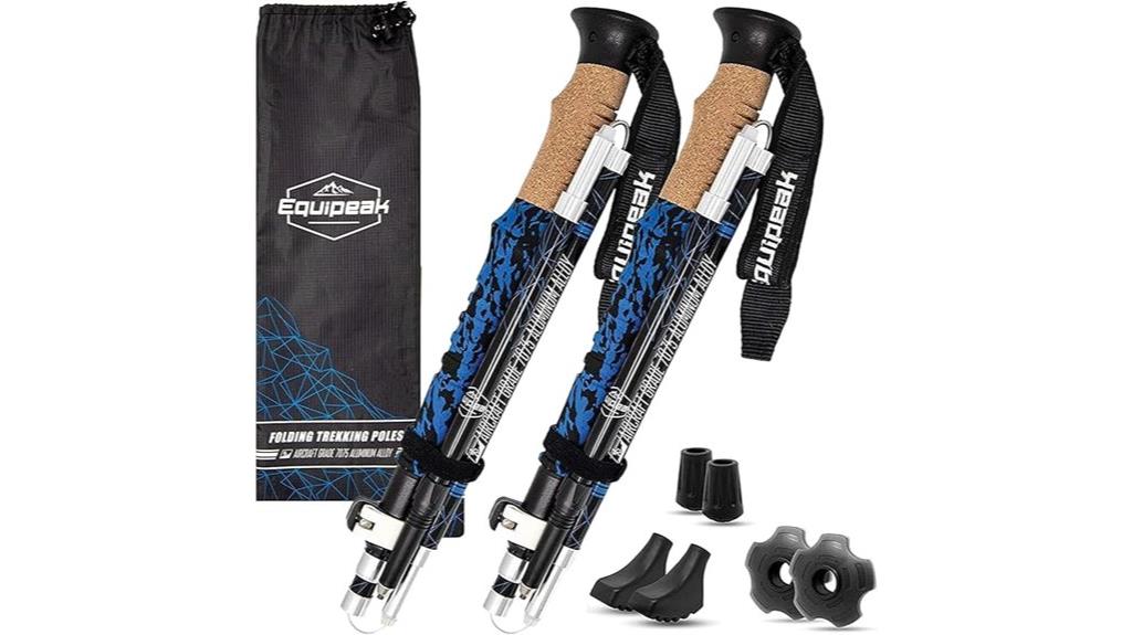 adjustable collapsible hiking poles