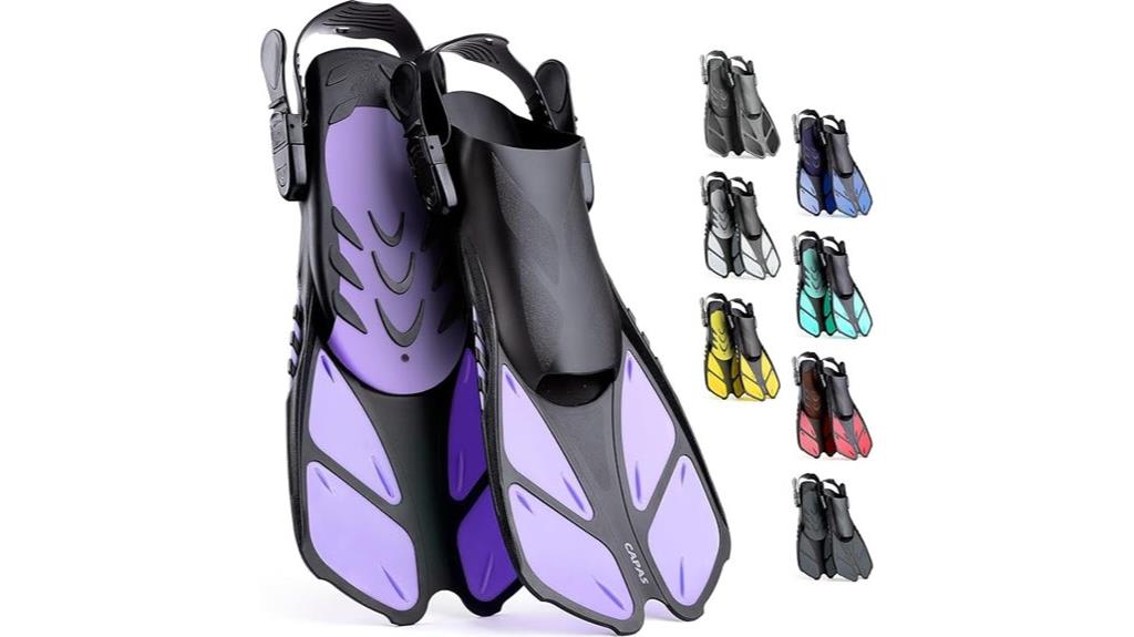 adjustable short snorkel fins
