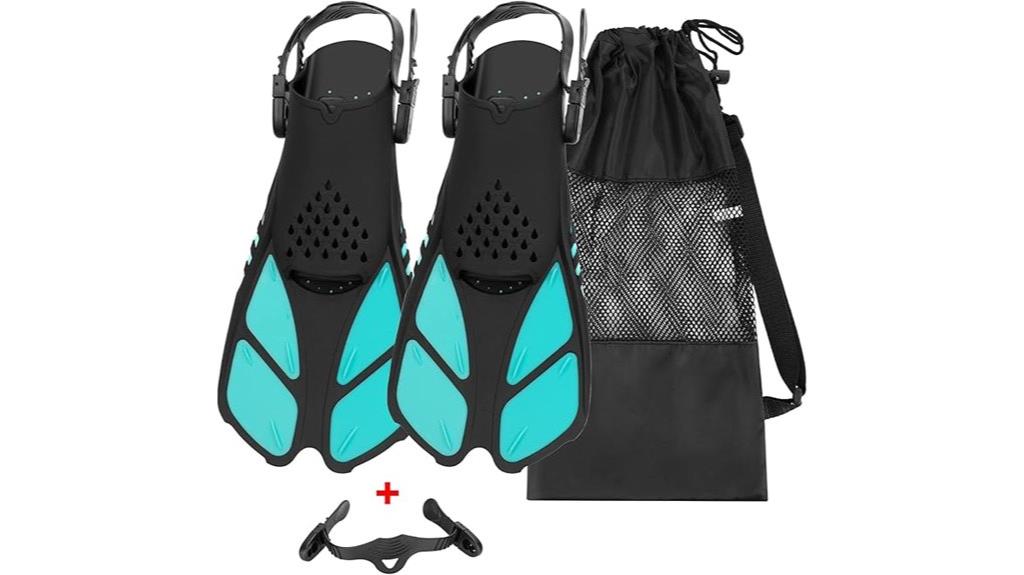 adjustable strap snorkel fins