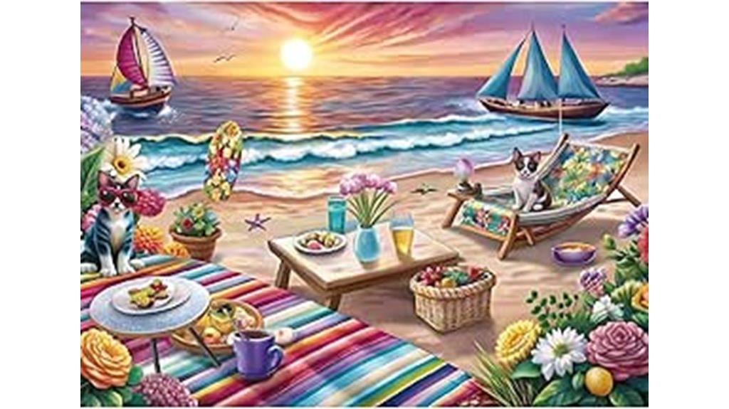 adult beach scene puzzle