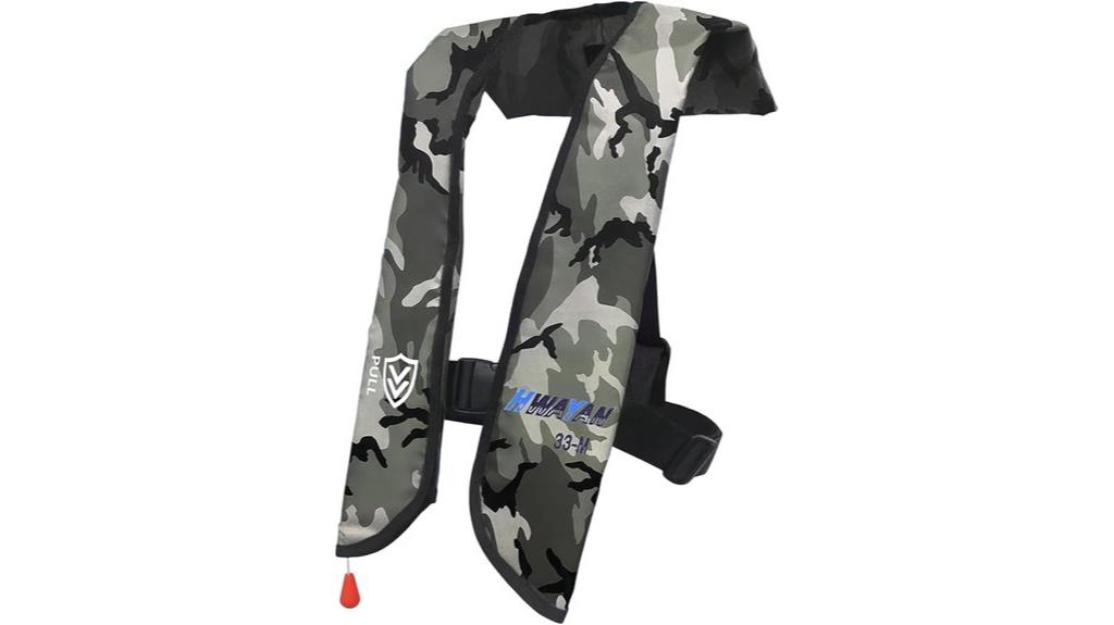 adult manual inflatable life jacket