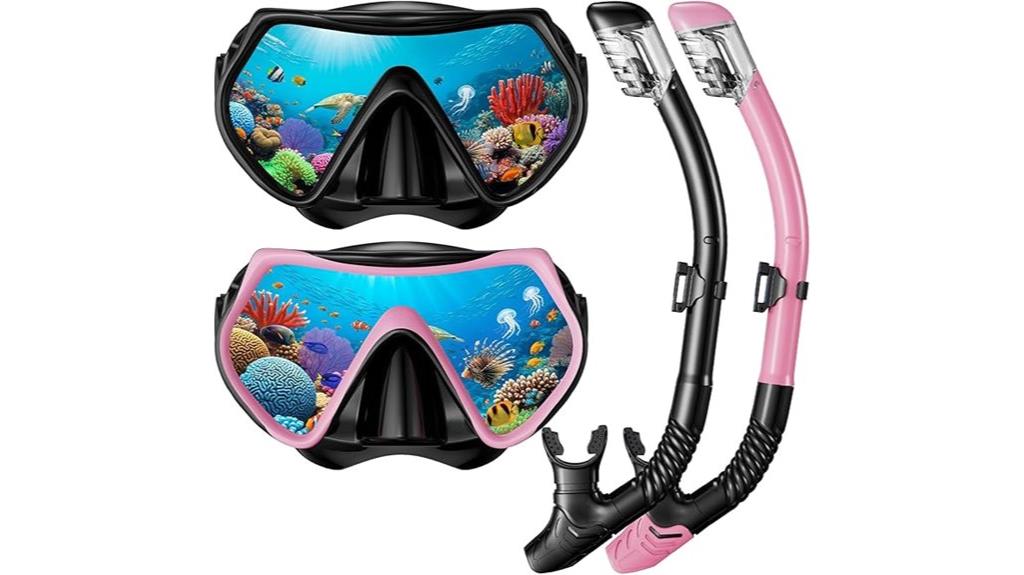 adult snorkeling gear set