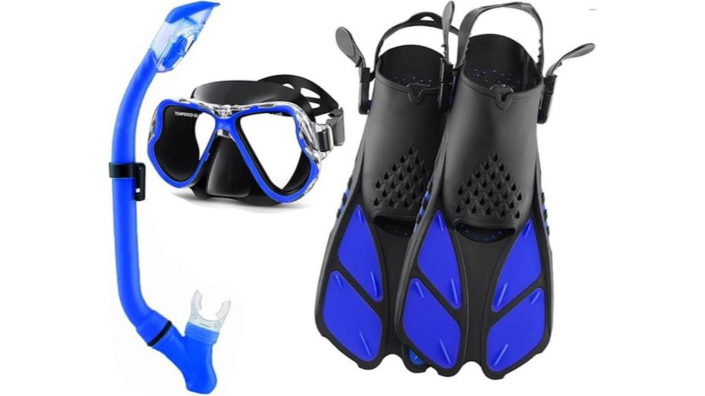adult snorkeling gear set