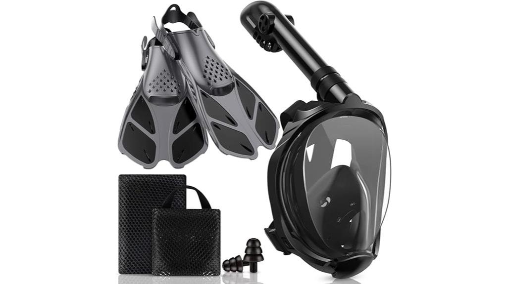 adult snorkeling mask fins