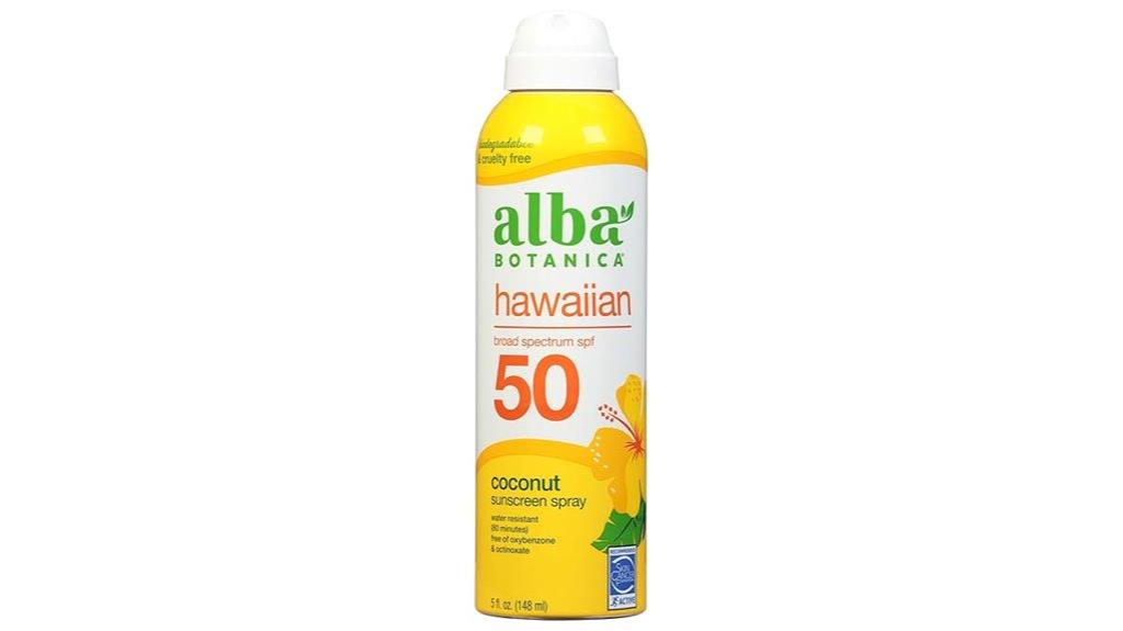 alba botanica sunscreen spray