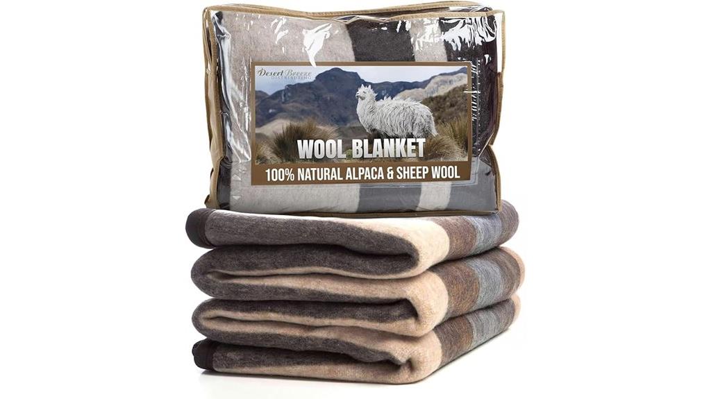 alpaca sheep wool blanket