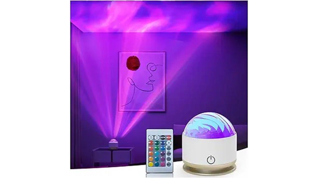 battery powered aurora night light