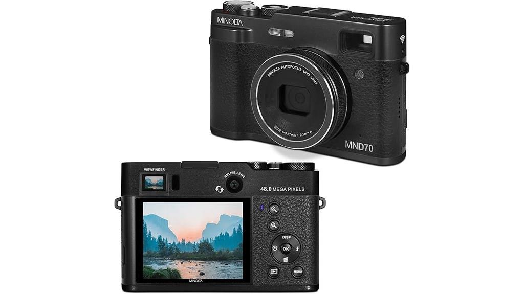 black minolta retro camera