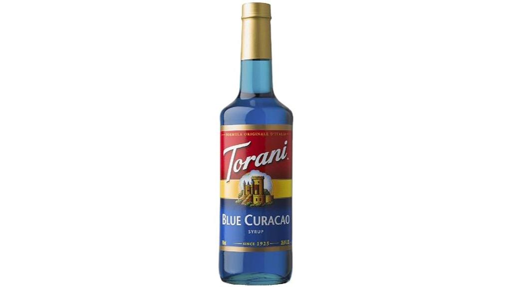 blue curacao syrup 750ml
