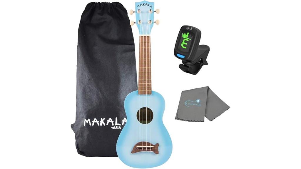 blue dolphin ukulele design