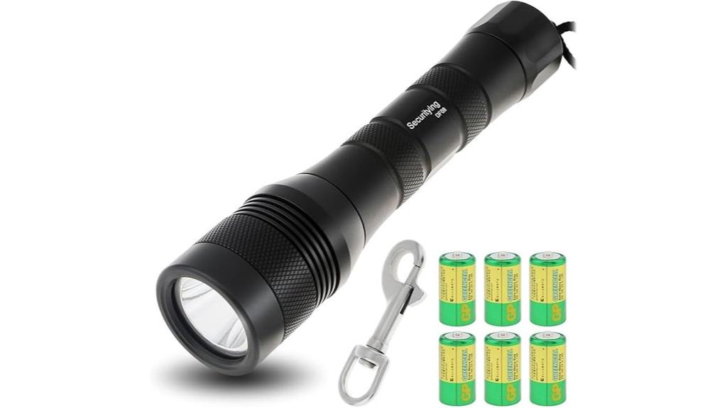 bright waterproof diving flashlight