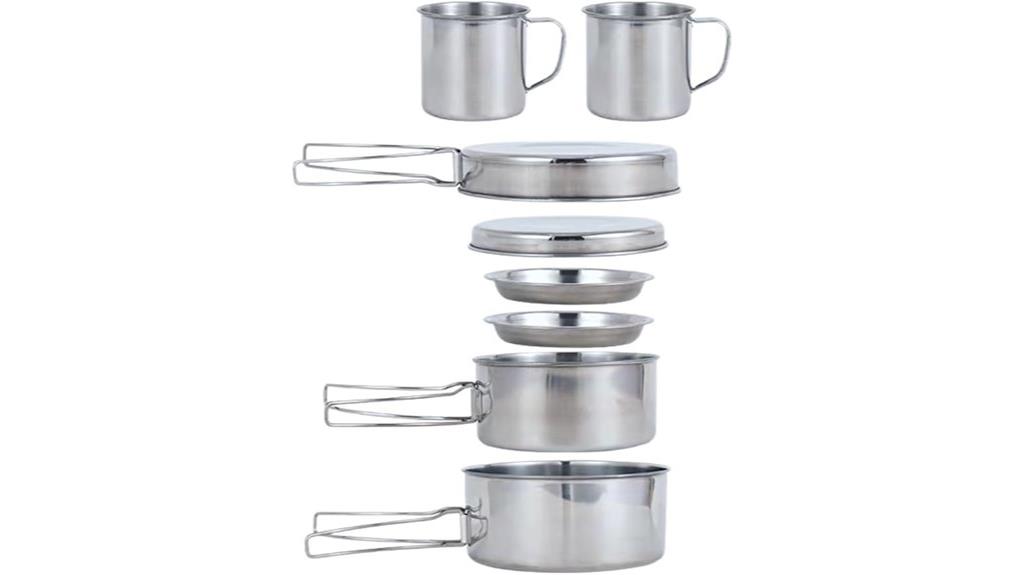 camping cookware mess kit