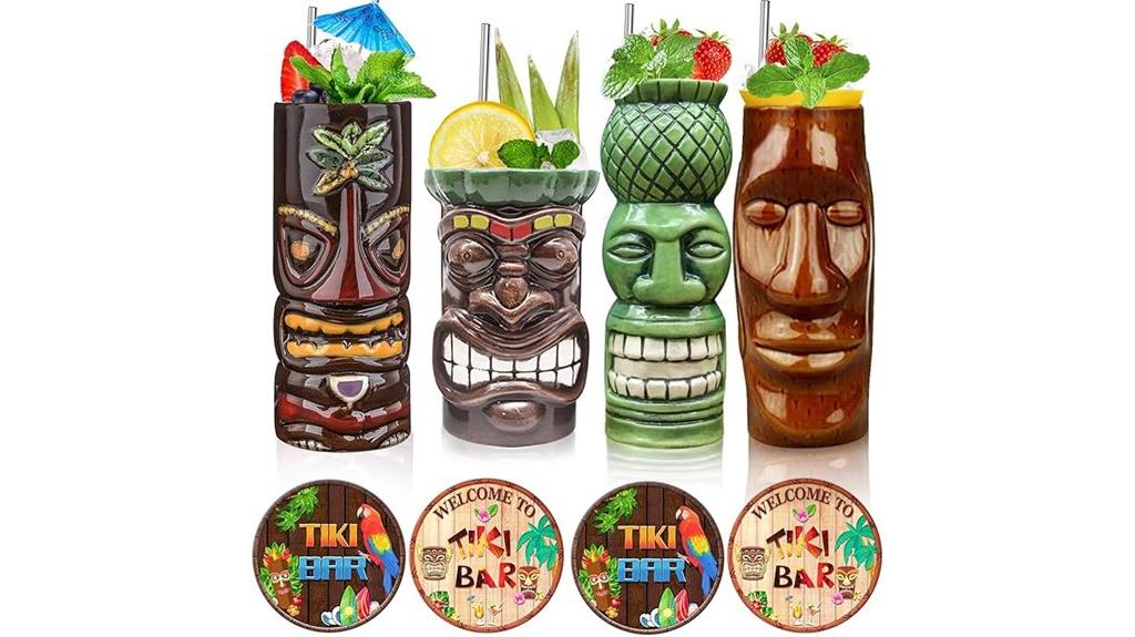 ceramic hawaiian party mugs