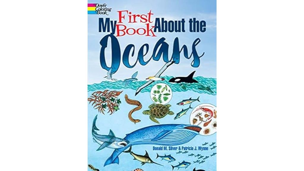 child s ocean themed coloring book