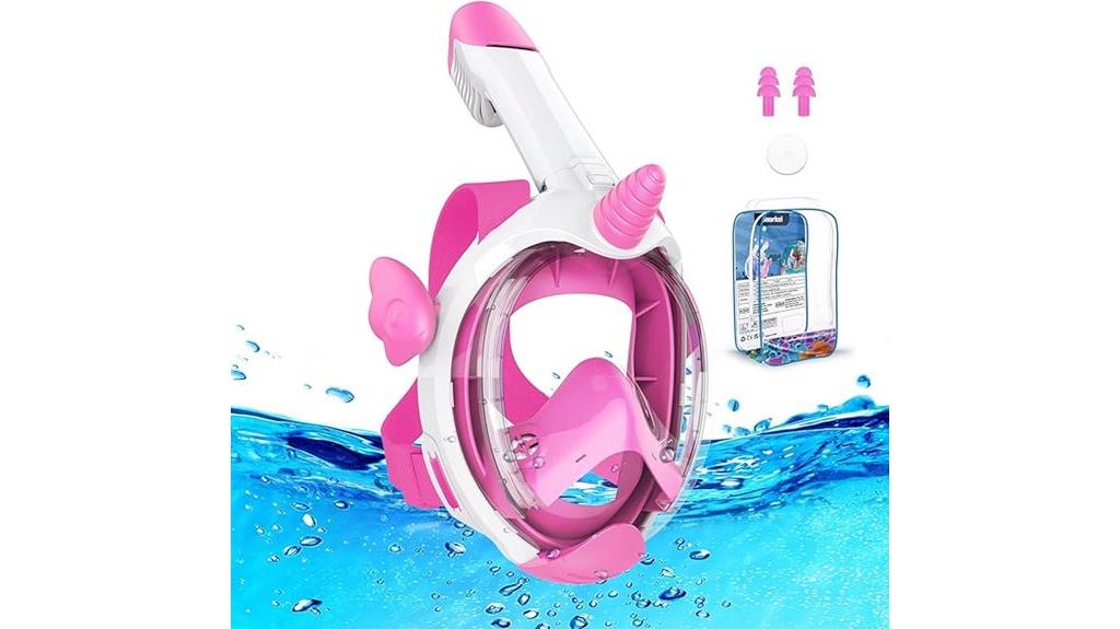 children s snorkeling mask size