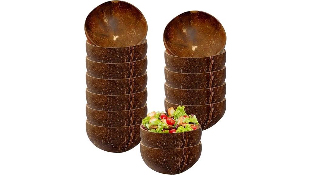 coconut shell bowl set