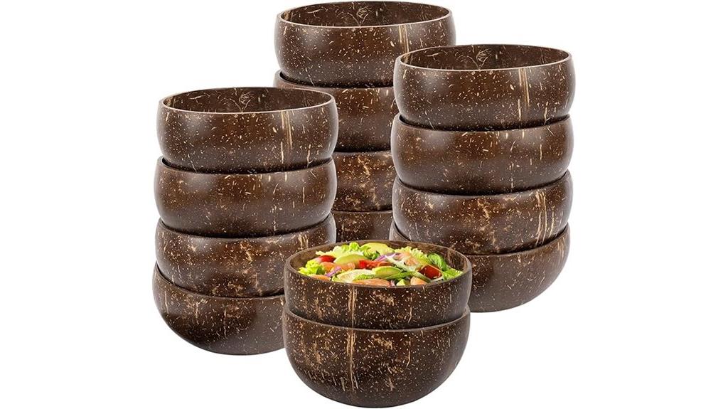 coconut shell bowl set